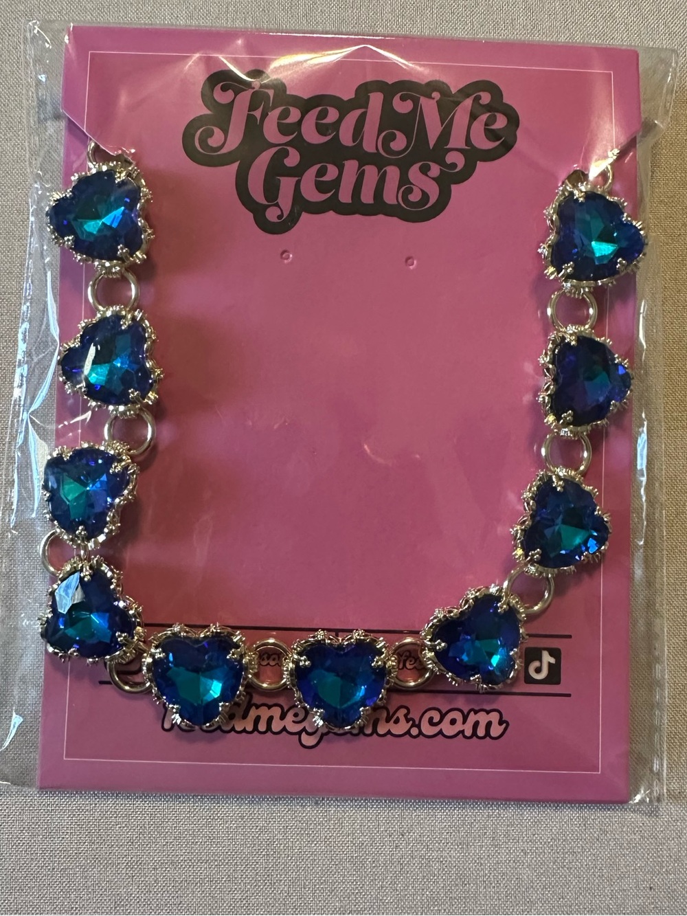 NWT Feed Me Gems Sapphire Aphrodite Necklace